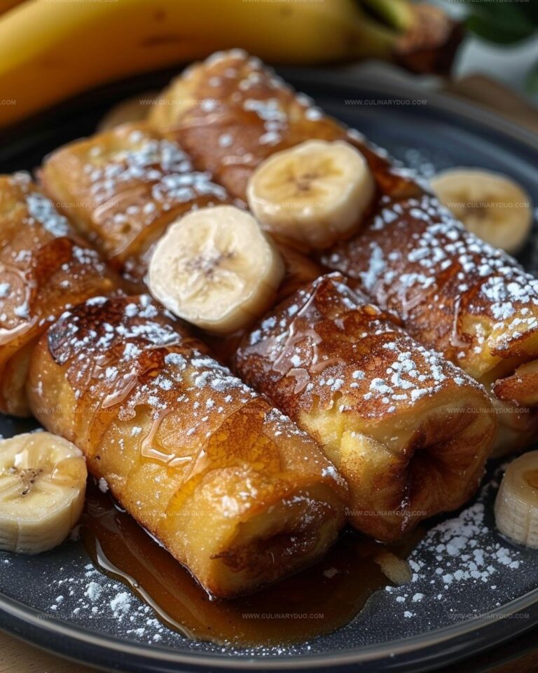 Banana French Toast Roll-Ups Recipe