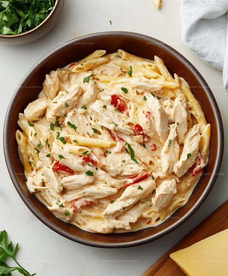Creamy White Cheddar Chicken Pasta Recipe