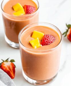 Tropical Strawberry Mango Smoothie Recipe