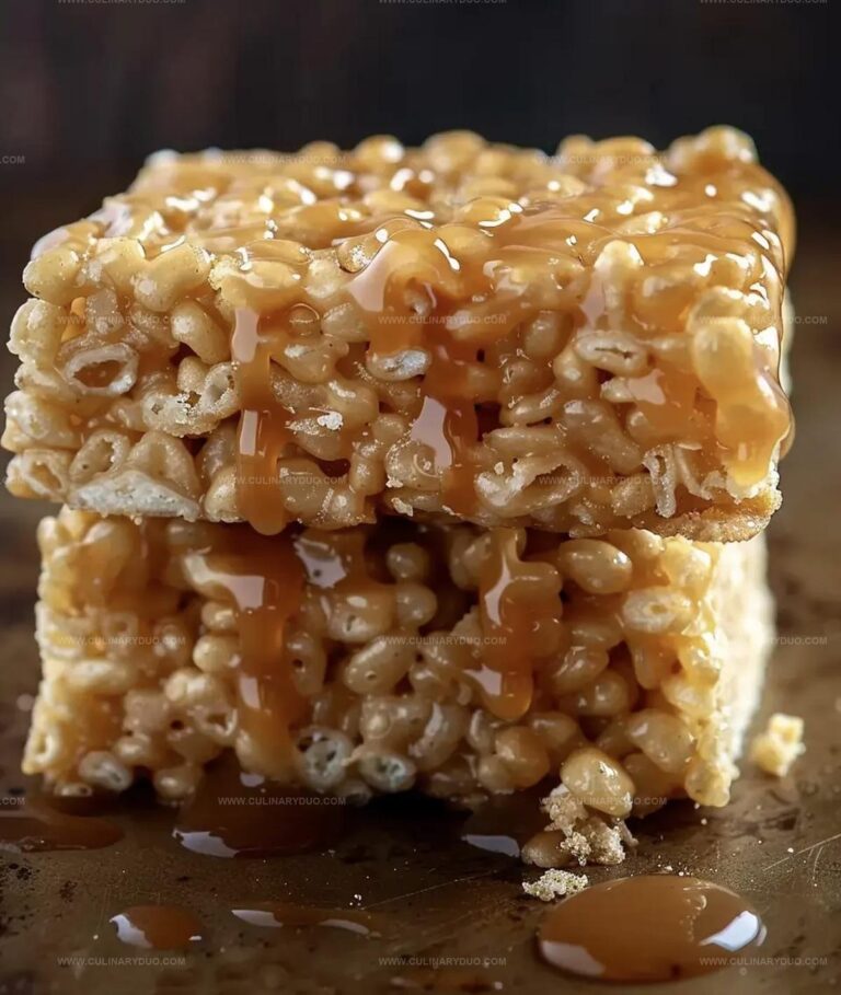 Salted Caramel Rice Krispie Treats Recipe