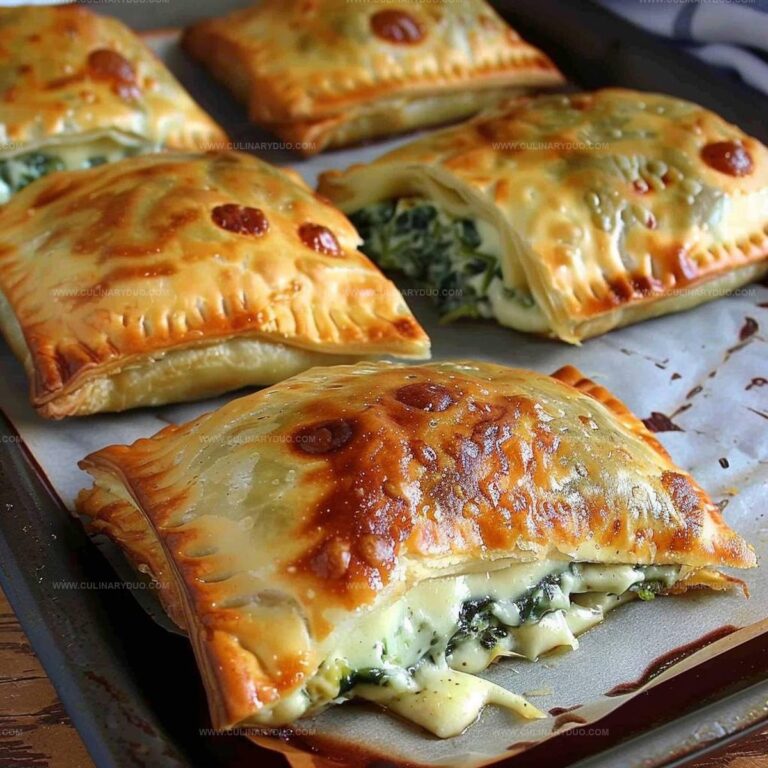 Cheese and Spinach Stuffed Pastry Recipe