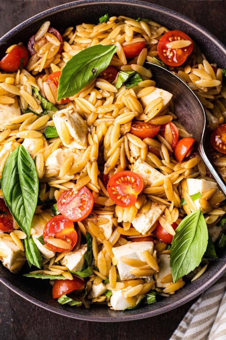 Caprese Orzo Salad Recipe