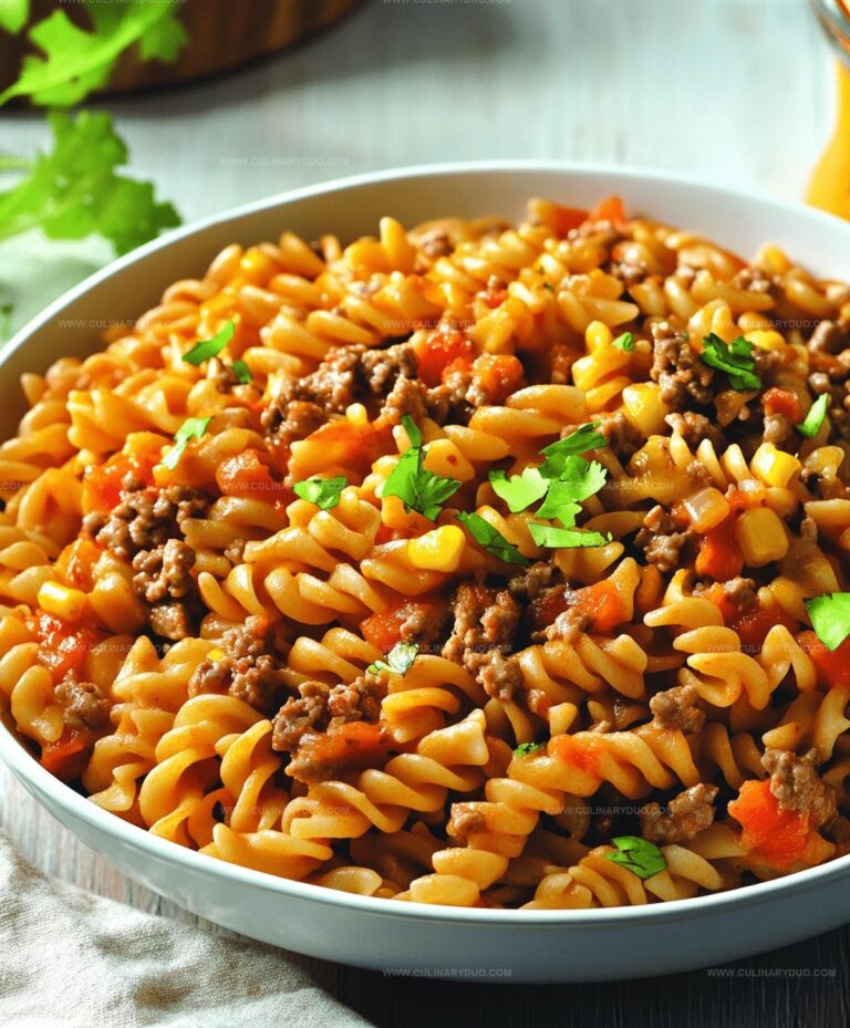 Cheesy Taco Pasta Recipe