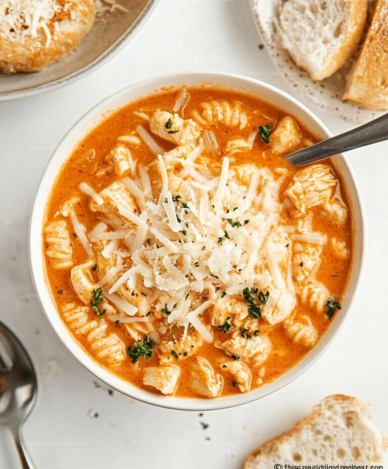 Crockpot Chicken Parmesan Soup Recipe