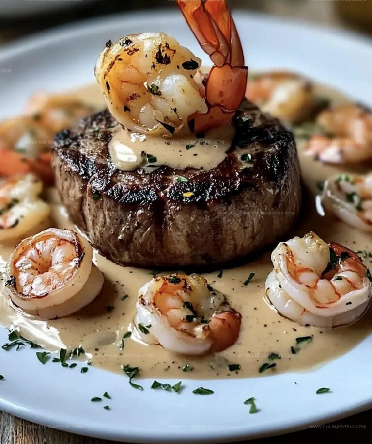 Filet Mignon Shrimp Lobster Cream Sauce Recipe