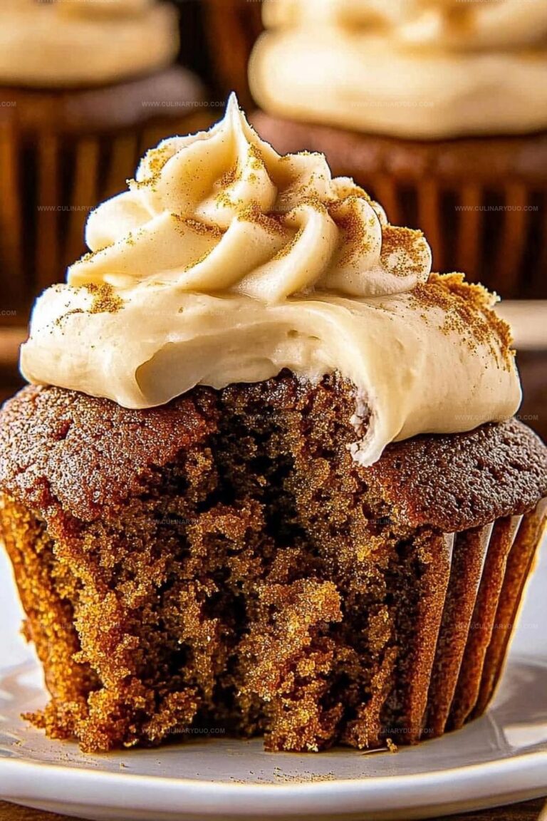 Gingerbread Cupcakes with Cinnamon Cream Cheese Frosting Recipe