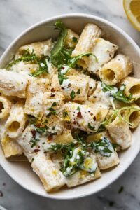 Lemon Ricotta Pasta with Arugula Recipe