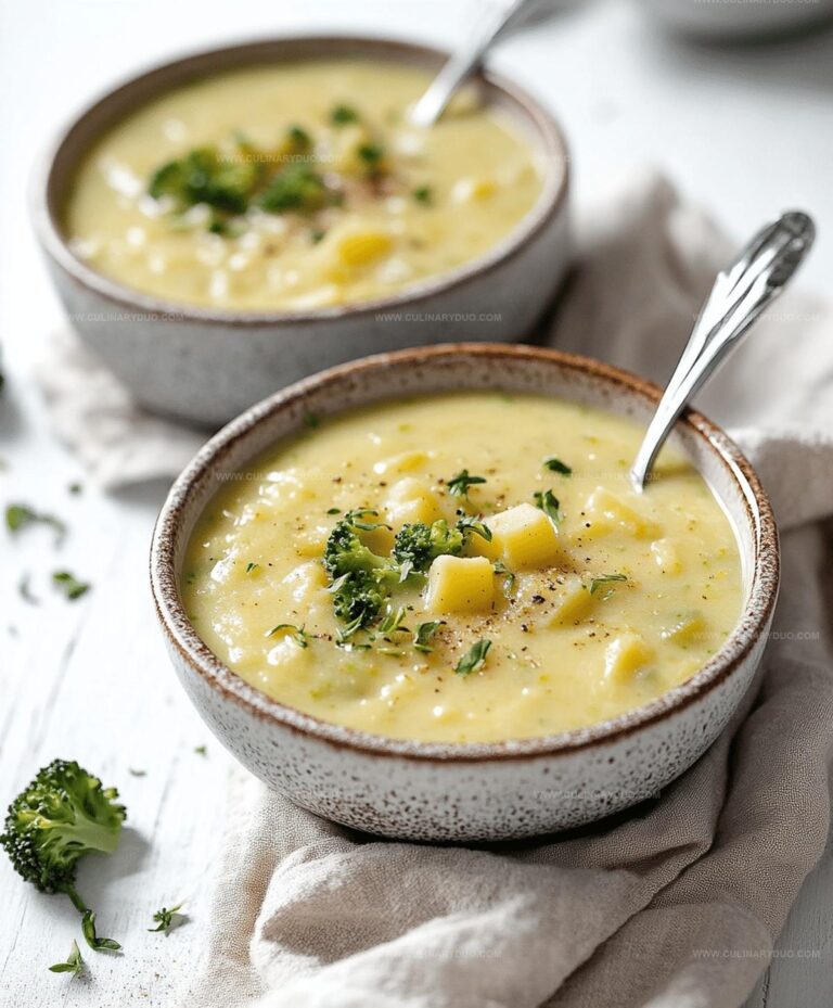 Broccoli Potato Cheese Soup Recipe