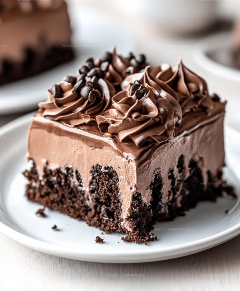 Espresso Infused Mocha Poke Cake Recipe