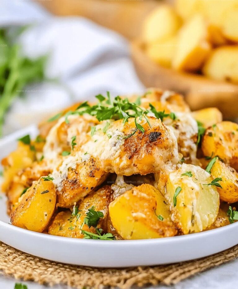 Garlic Parmesan Chicken And Potatoes Skillet Recipe