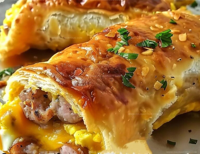Sausage, Egg and Cheese Breakfast Roll-Ups Recipe