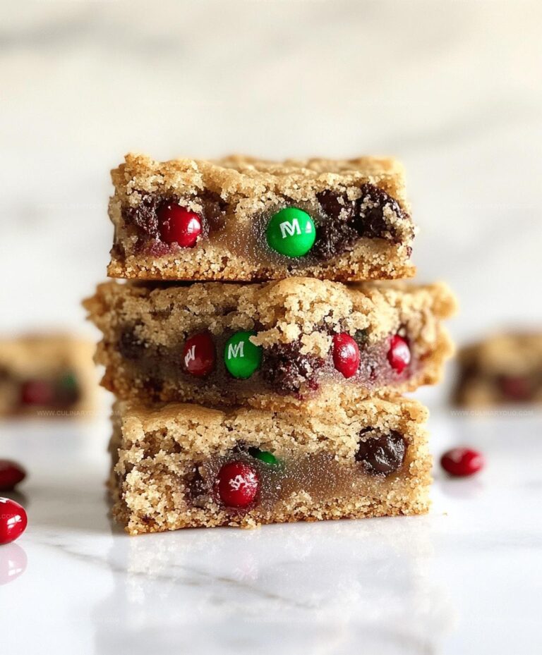 M&M Cookie Bars Recipe