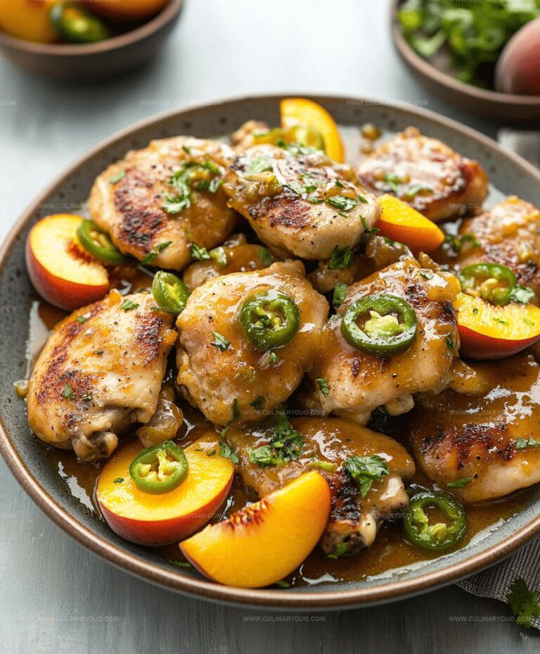 jalapeno peach chicken recipe