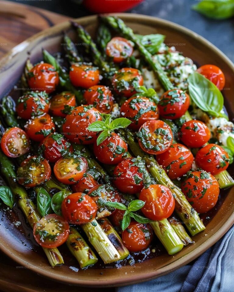 Caprese Roasted Asparagus Recipe