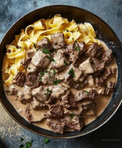 Beef Stroganoff With Egg Noodles Recipe