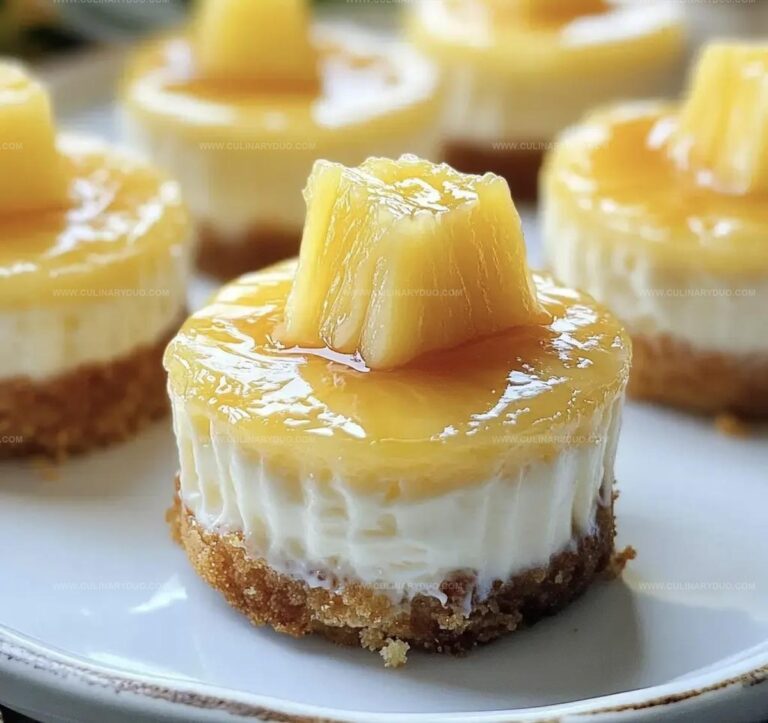 Tropical Pineapple Mini Cheesecakes Recipe