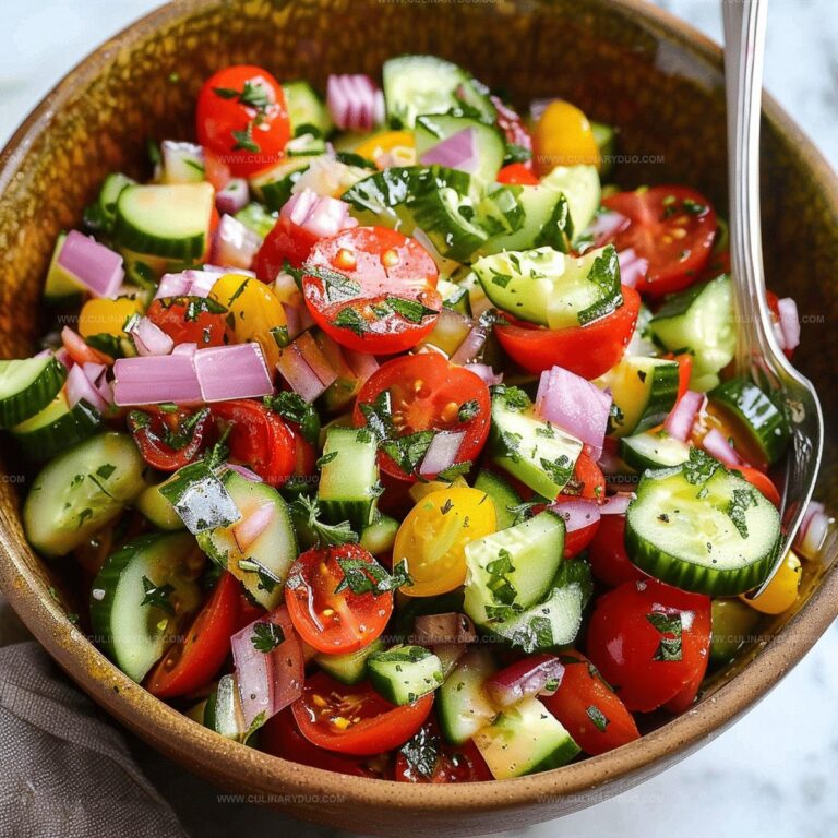 Chilled Cucumber Tomato Salad Recipe