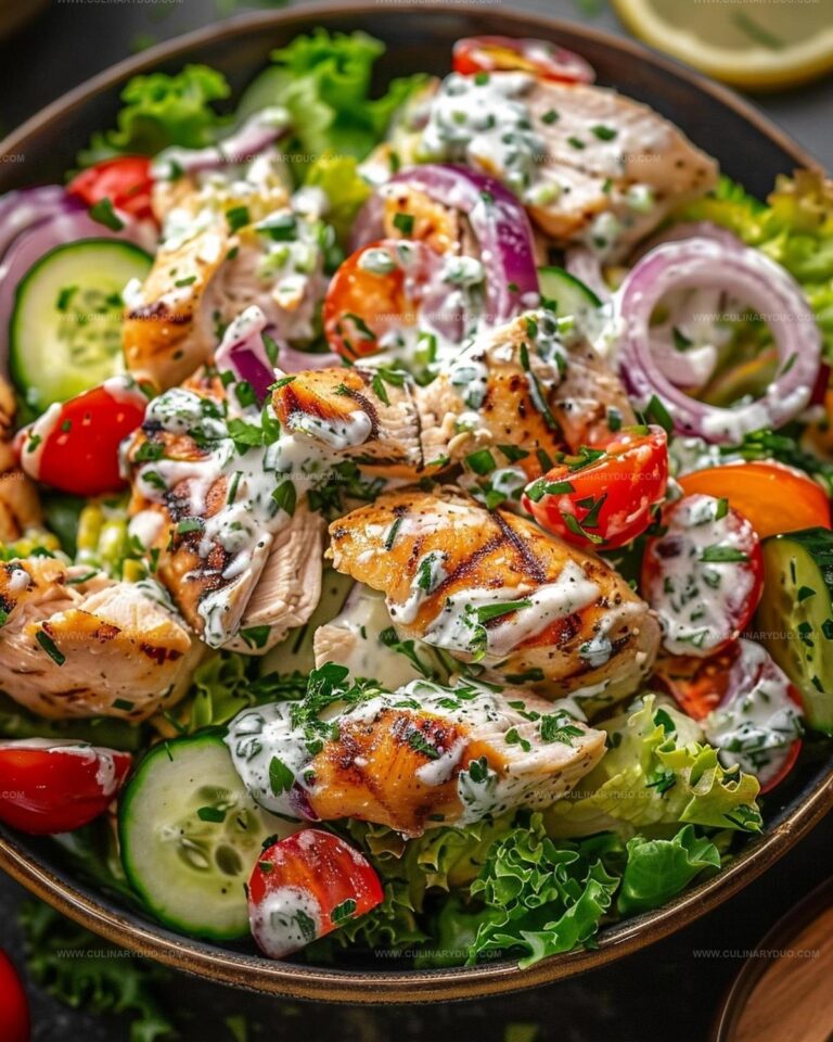 Mediterranean Tzatziki Chicken Salad Recipe