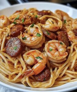 Cajun Shrimp Pasta Andouille Sausage Recipe
