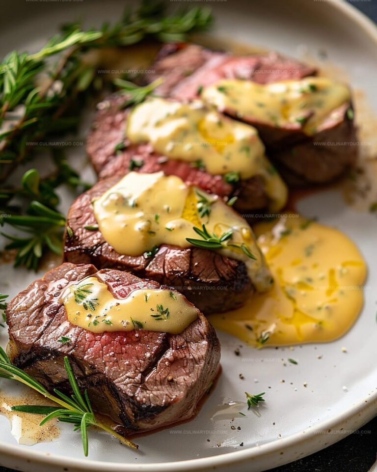 Tenderloin with Easy Bearnaise Sauce Recipe