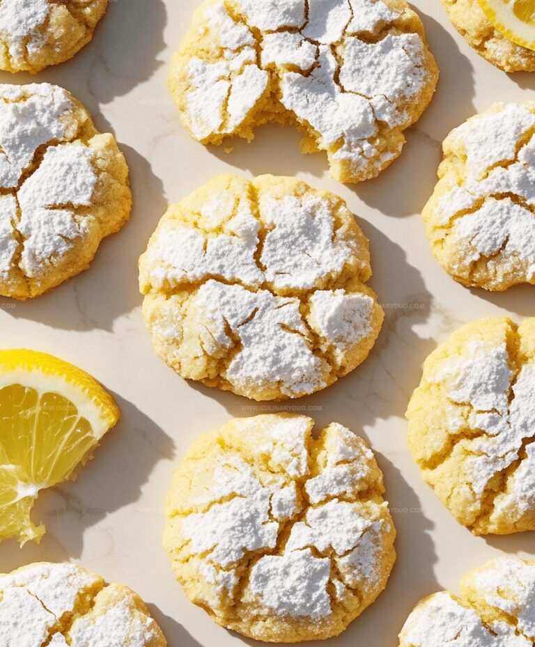 Lemon Crinkle Cookies Recipe