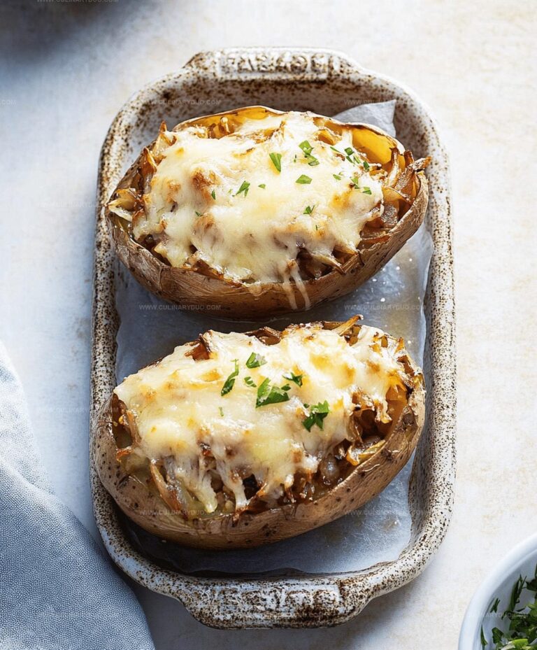 French Onion Stuffed Potatoes Recipe