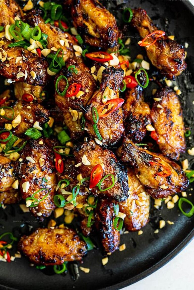 Sticky Lemongrass Chili Air-Fryer Chicken Wings Recipe