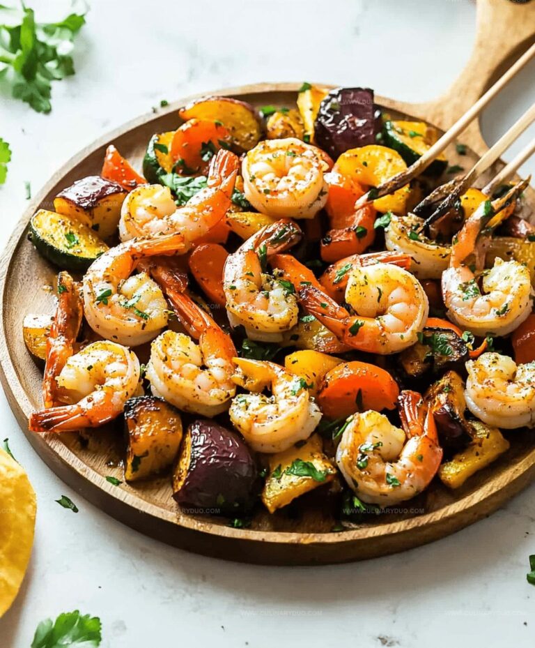 Garlic Butter Shrimp And Vegetables Recipe