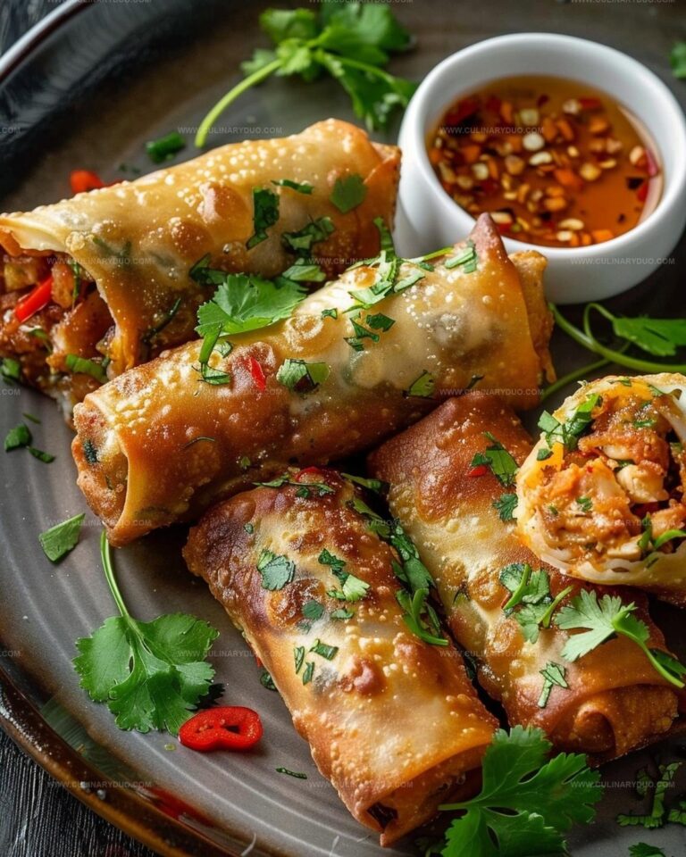 Spicy Baked Mexican Chicken Egg Rolls Recipe