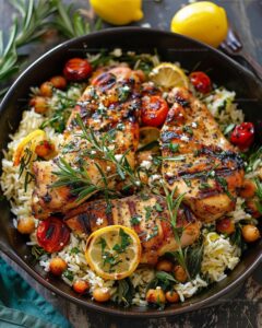 Greek Chicken and Lemon Rice Recipe