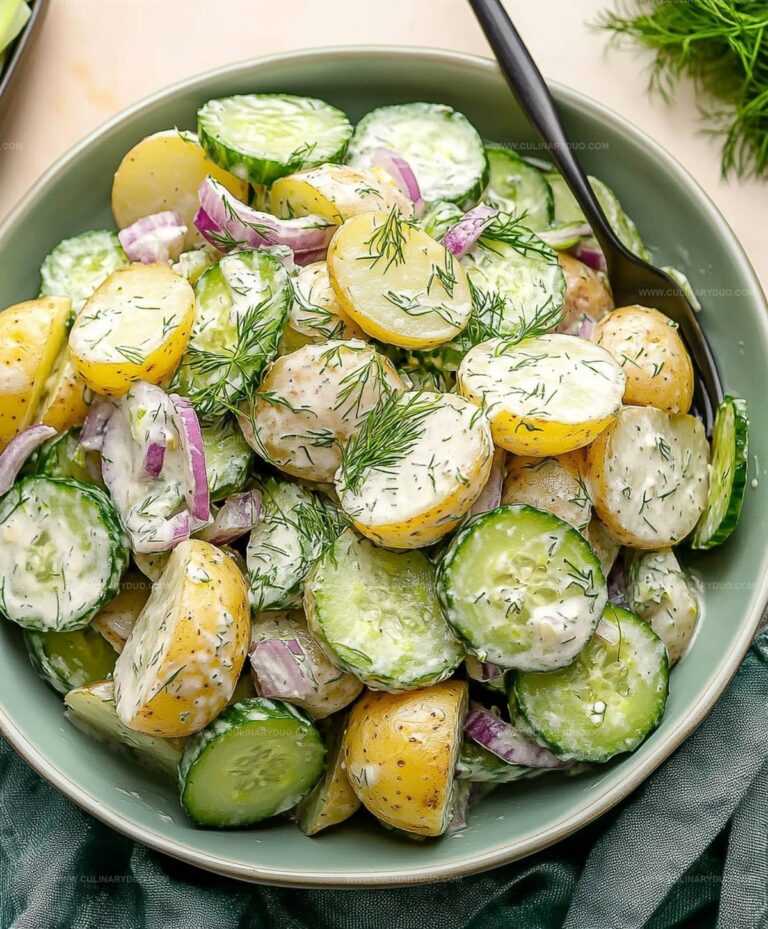 Potato And Cucumber Salad With A Creamy Dill Dressing Recipe