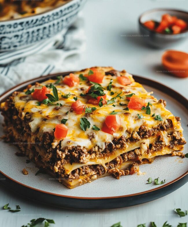 Zesty Mexican Lasagna Recipe: A Fiesta of Flavors - Culinary Duo