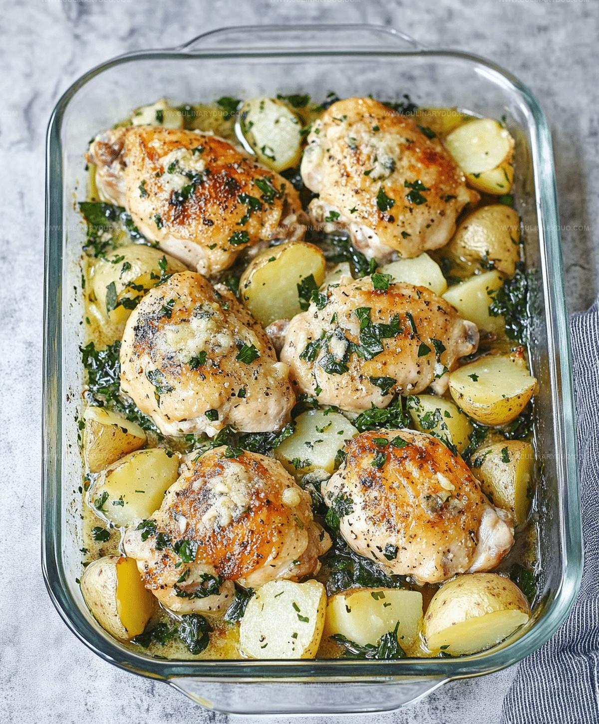 Garlic Parmesan Chicken And Potatoes Recipe