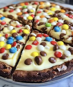 White Chocolate Brownie Pizza Recipe