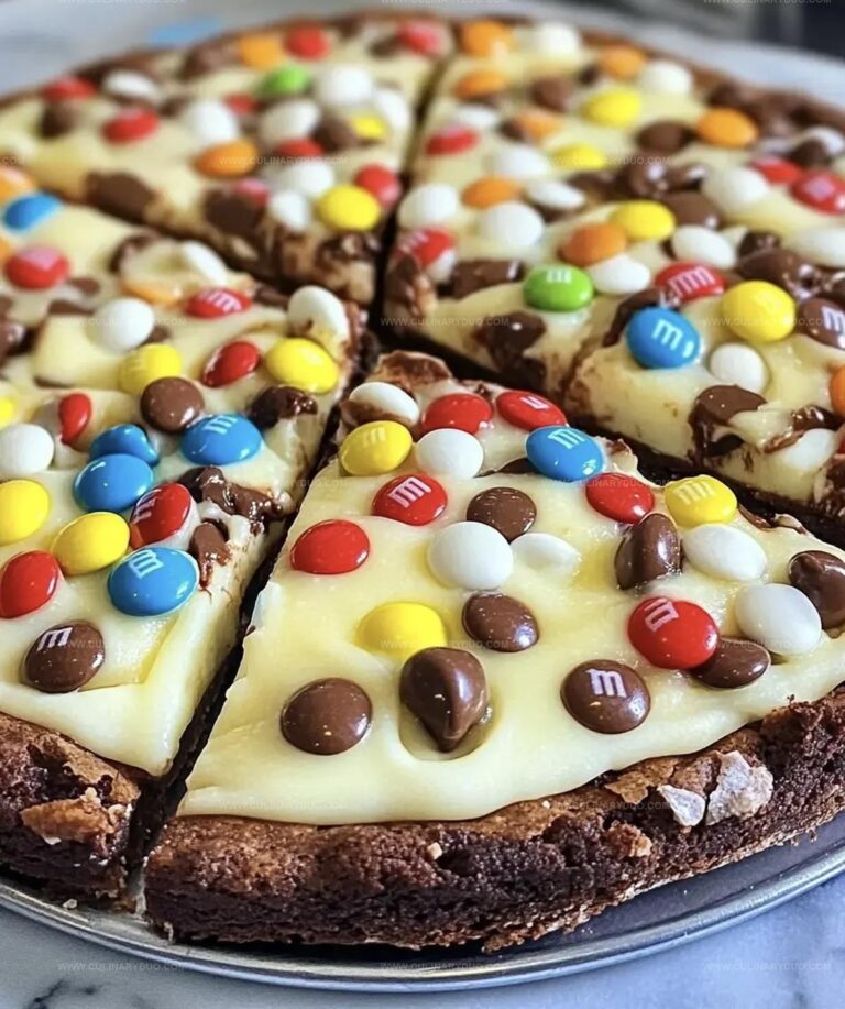 White Chocolate Brownie Pizza Recipe