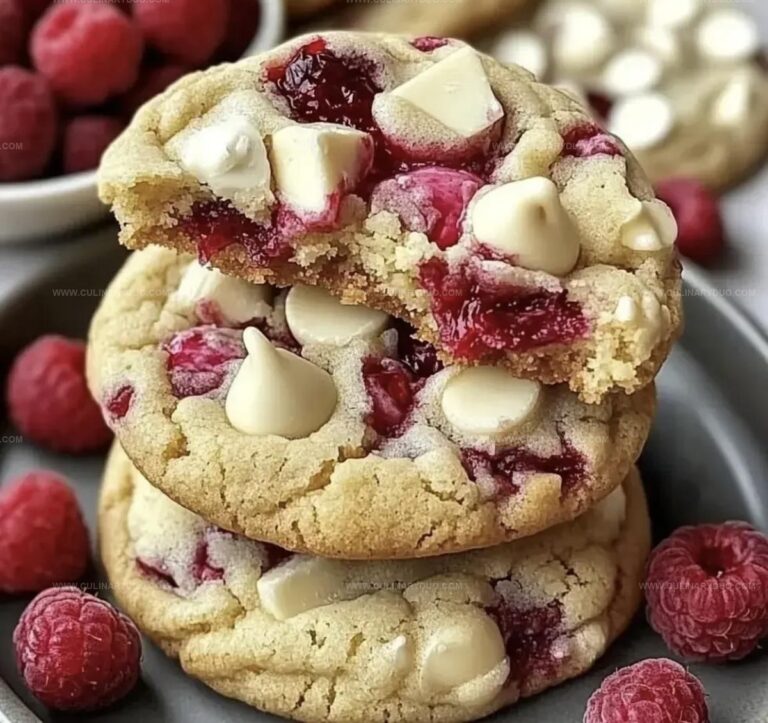 Gooey Raspberry White Chocolate Cookies Recipe