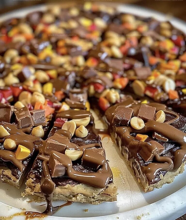 Peanut Butter Brownie Pizza Recipe