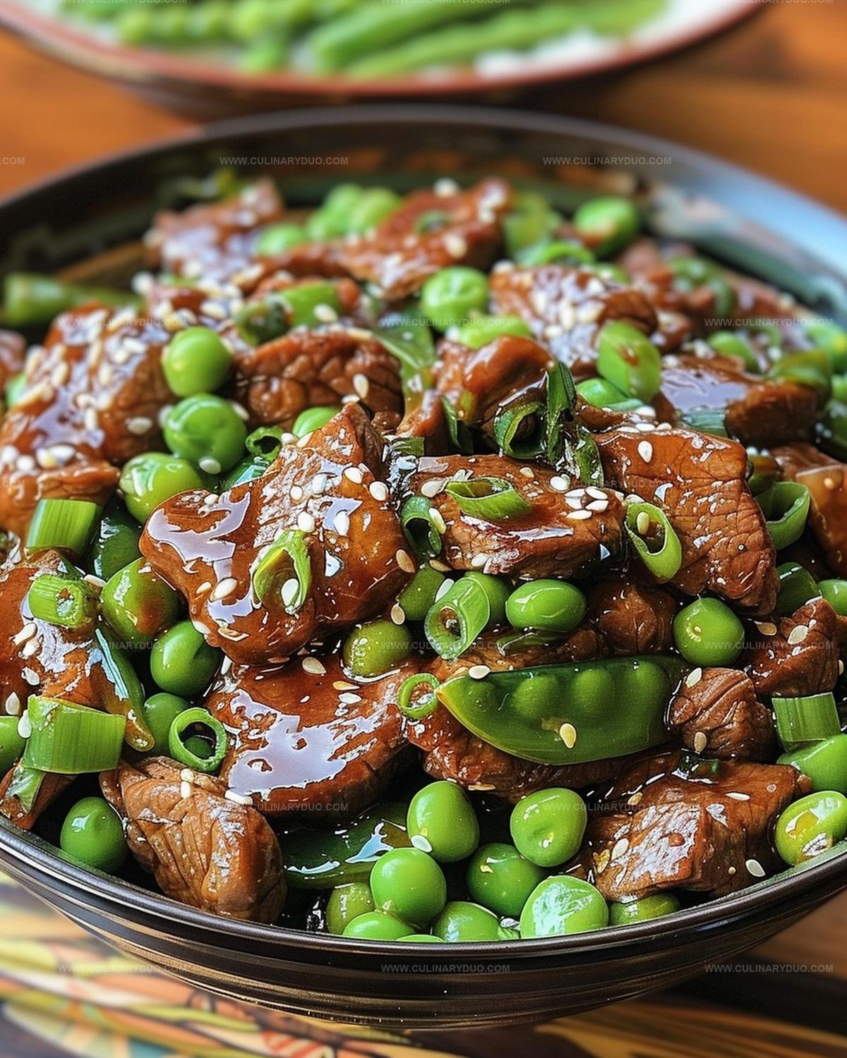Asian Beef with Snow Peas Recipe