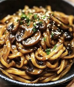 Saucy Ginger Sesame Noodles With Caramelized Mushrooms Recipe