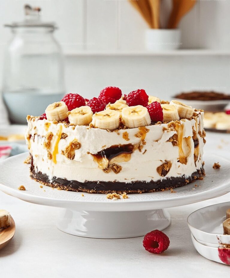 No-Bake Banana Split Cheesecake Recipe