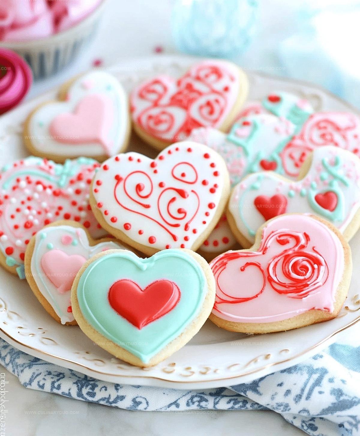 How To Decorate Simple Valentines Day Cookies With Royal Icing Recipe
