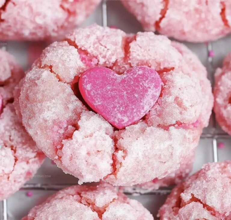 Valentine Crinkle Cookies Recipe