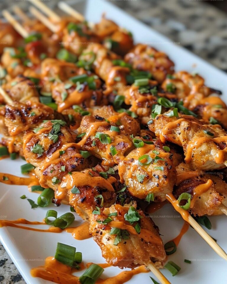 Air Fryer Bang-Bang Chicken Skewers Recipe