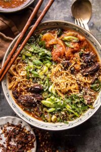 One Pot Spicy Short Rib Peanut Ramen Recipe