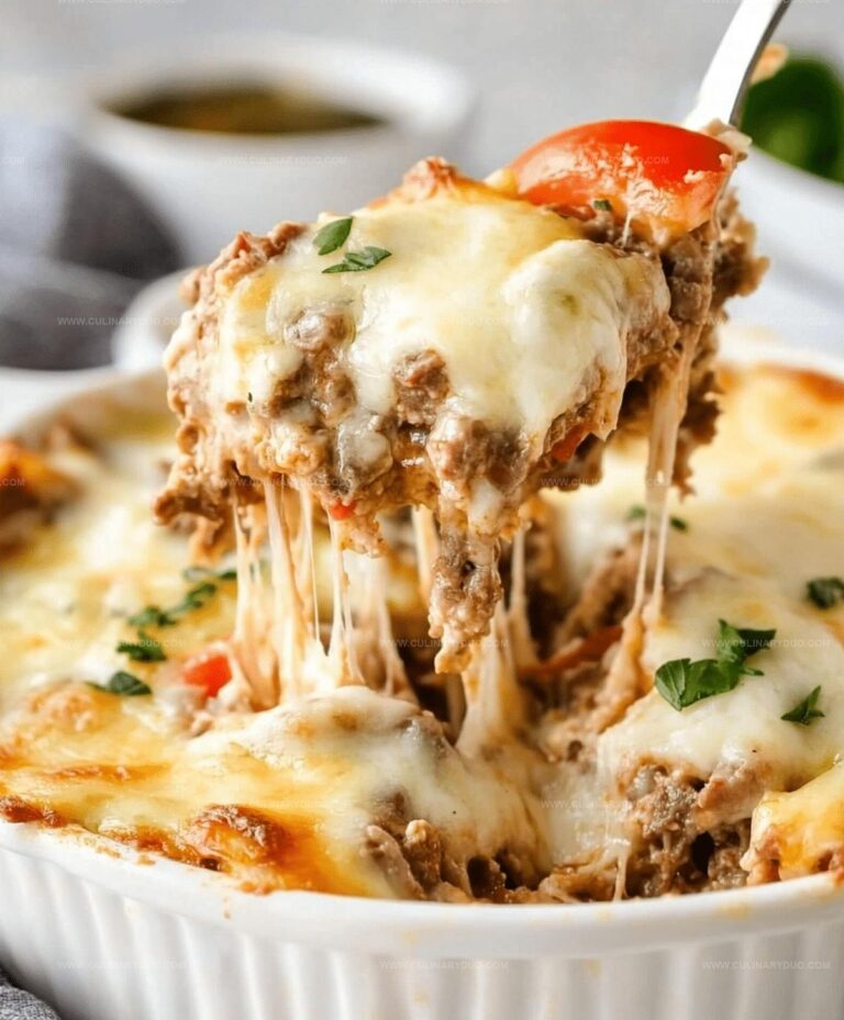 Philly Cheesesteak Casserole Recipe