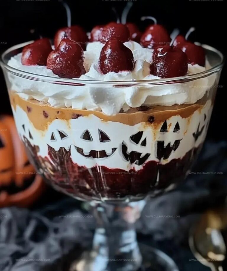 Easy Halloween Black Forest Trifle Recipe