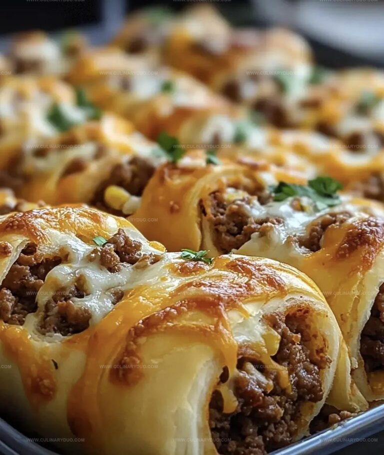 Cheesy Beefy Roll Ups Recipe