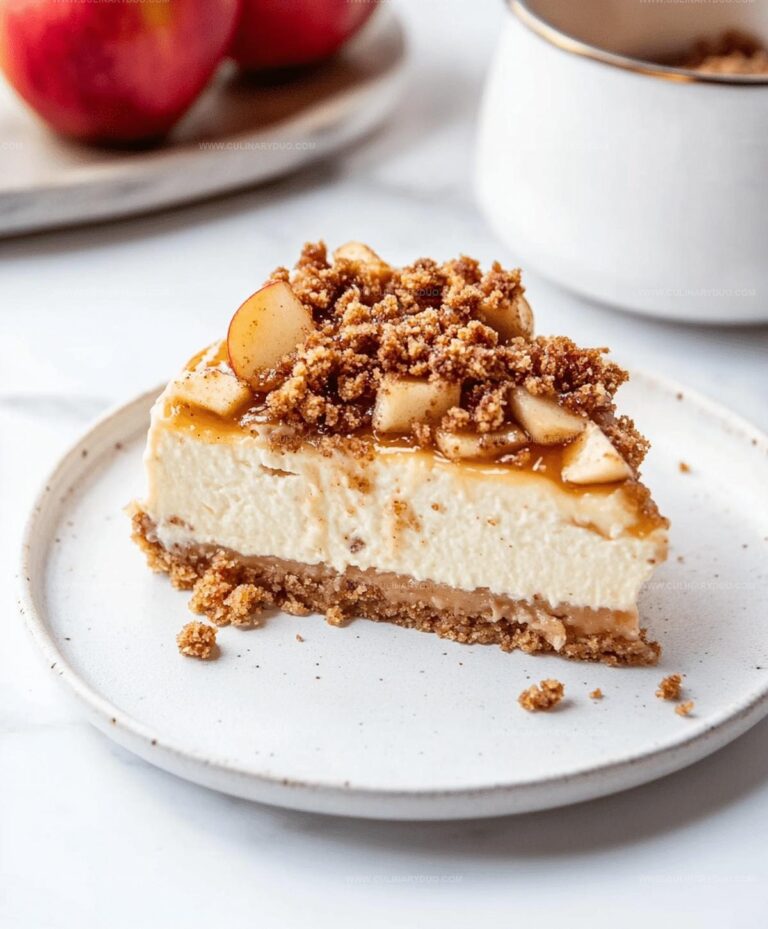 Apple Crisp Cheesecake Recipe