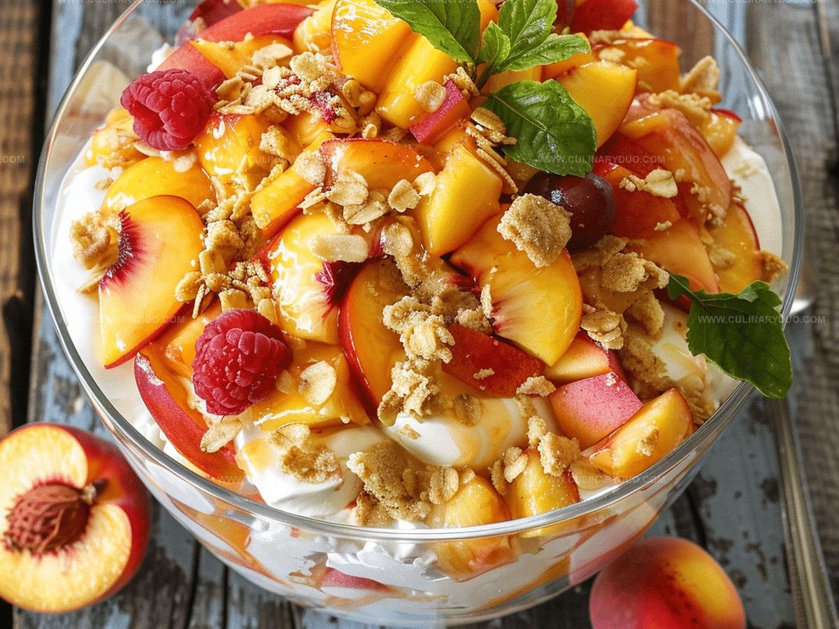 Peach Cobbler Cheesecake Fruit Salad Recipe