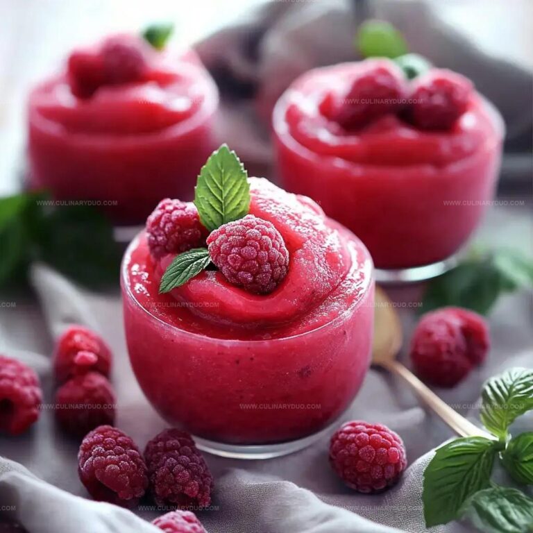Raspberry Sorbet Recipe